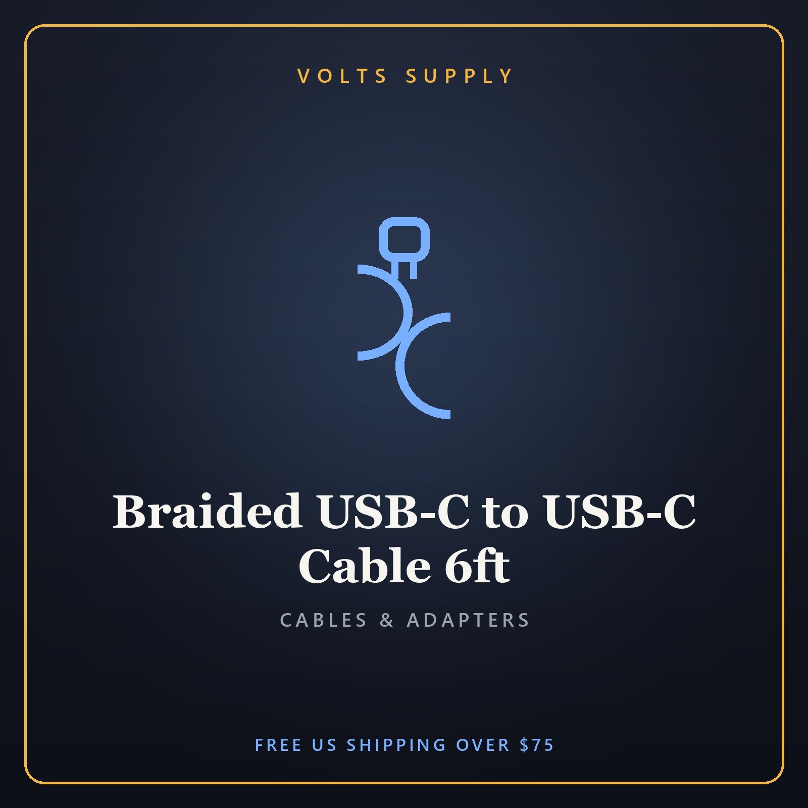 Braided USB-C to USB-C Cable 6ft