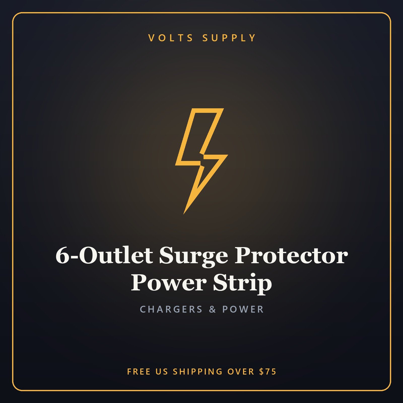 6-Outlet Surge Protector Power Strip