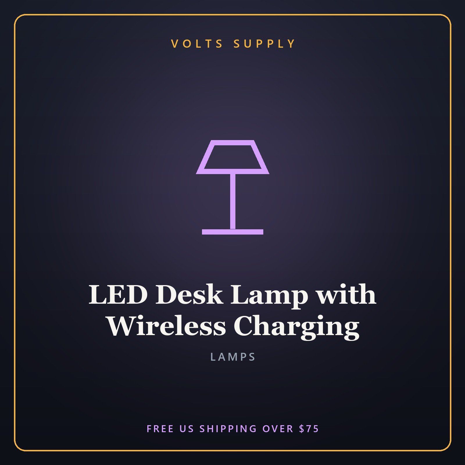 LED Desk Lamp with Wireless Charging